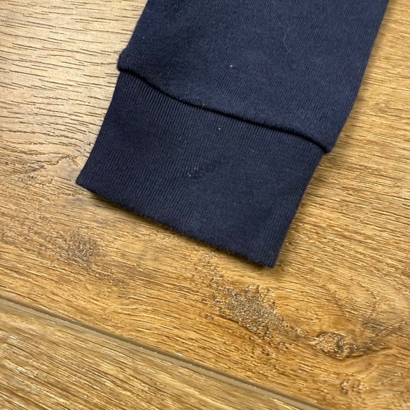 J. Crew Crewcuts Scallop Edge Crewneck Sweatshirt Navy/Pink sz 8 Back to School - Picture 4 of 8